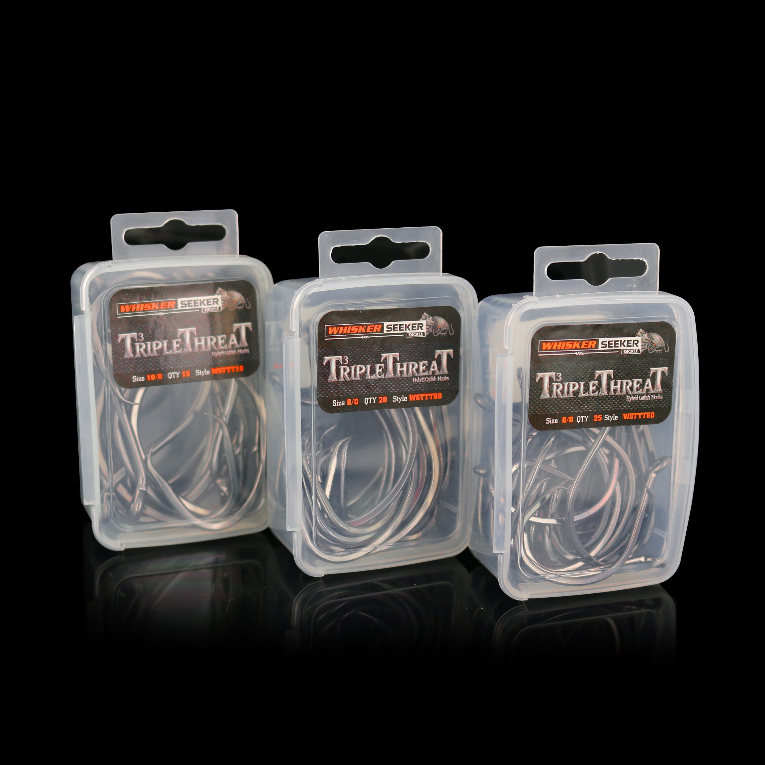 Catfish Hybrid Circle Hooks | TripleThreat - WST-TTB-8